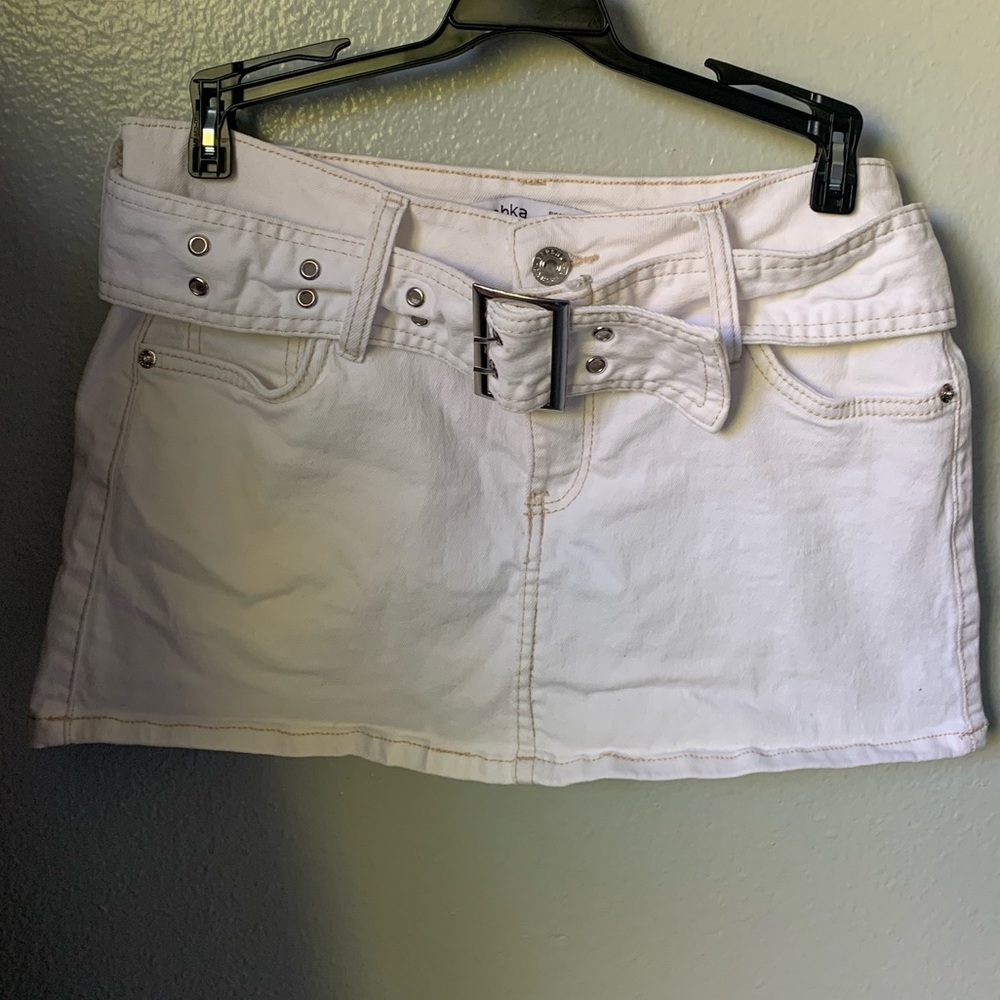Y2K skirt, low waist with belt